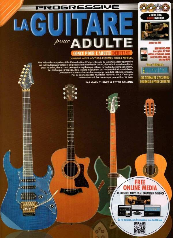 La Guitare Progressive Pour Adulte (+Media-Online)&nbsp;&nbsp;pour guitare&nbsp;&nbsp;