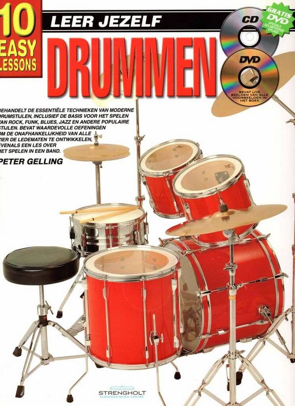 10 Easy Lessons Leer Jezelf Drums&nbsp;&nbsp;Drums&nbsp;&nbsp;Book & Media-Online