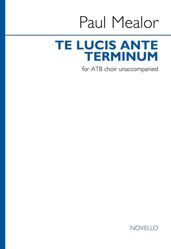 Te lucis ante terminum  ATB  Choral Score