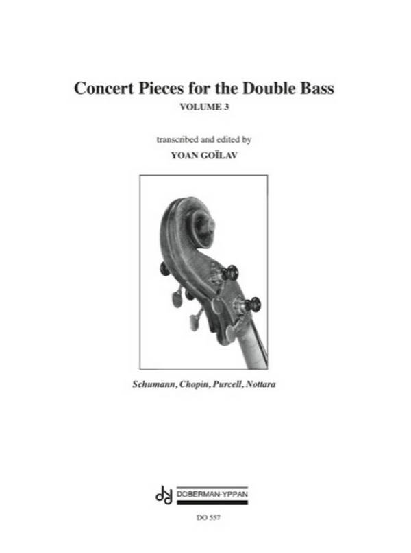 Concert Pieces for the Double Bass, Vol. 3&nbsp;&nbsp;Double Bass and Piano&nbsp;&nbsp;Buch