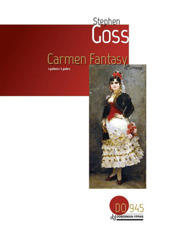 Carmen Fantasy  4 Guitars  Partitur + Stimmen
