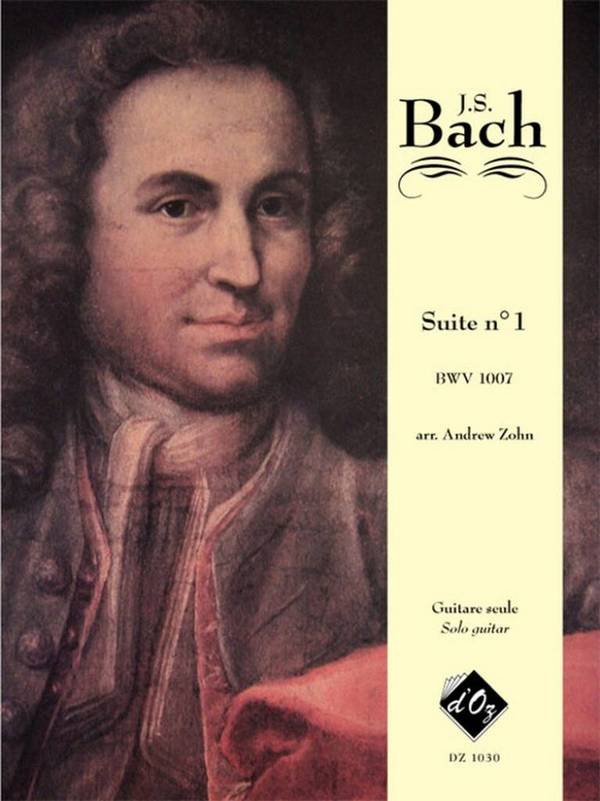 Suite no 1, BWV 1007&nbsp;&nbsp;Gitarre&nbsp;&nbsp;Buch