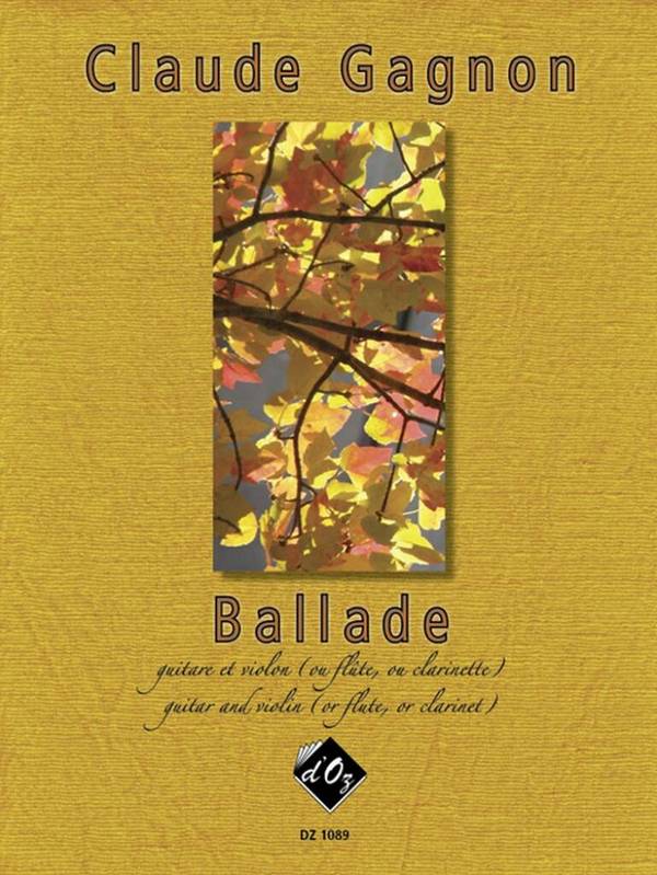 Ballade&nbsp;&nbsp;Violin or Flute or Clarinet and Guitar&nbsp;&nbsp;Buch