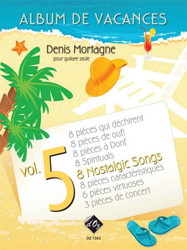 Album de vacances, vol. 5 / 8 Nostalgic Songs&nbsp;&nbsp;Gitarre&nbsp;&nbsp;Buch
