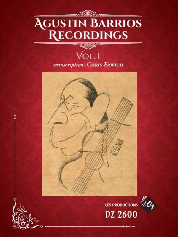 Agustin Barrios Recordings, Vol. 1  Gitarre  Buch