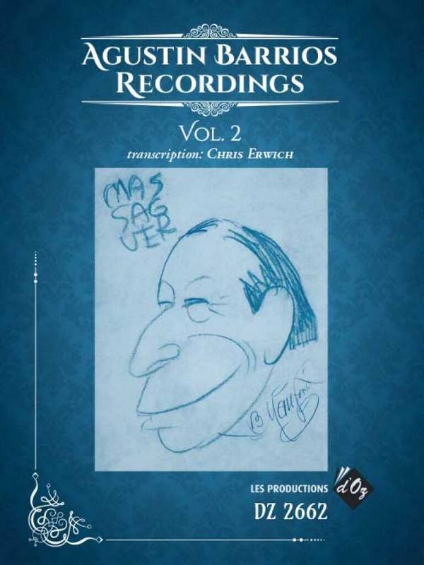 Agustin Barrios Recordings Vol. 2  Gitarre  Buch