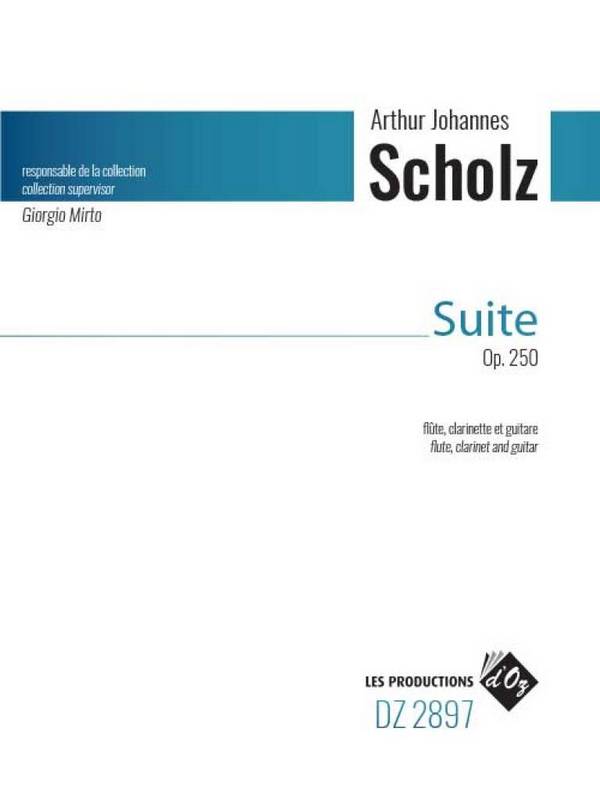 Suite op. 250&nbsp;&nbsp;pour flute, clarinette et guitare&nbsp;&nbsp;partition et parties