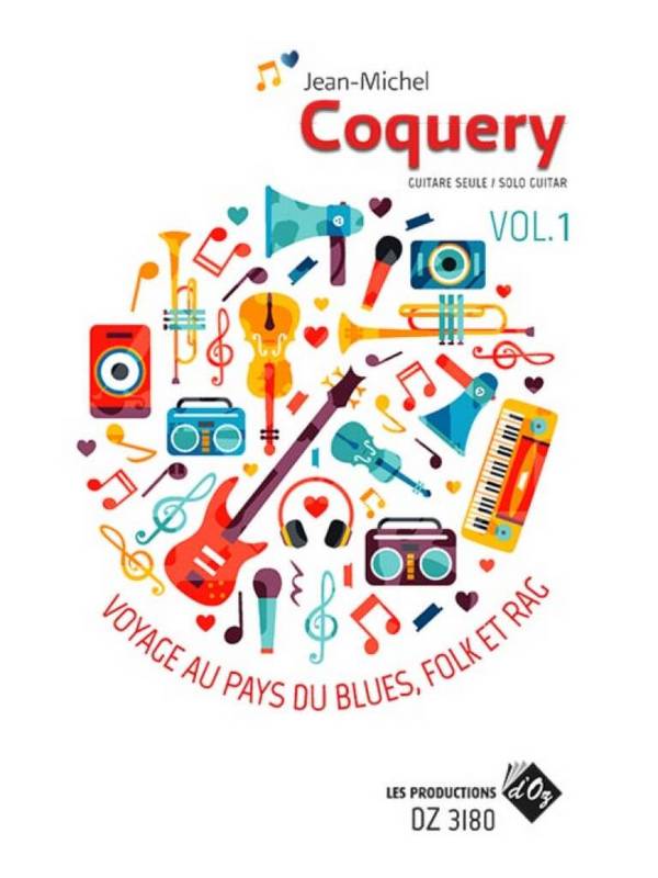 Voyage au Pays du Blues, Folk et Rag Vol. 1&nbsp;&nbsp;Gitarre&nbsp;&nbsp;Buch