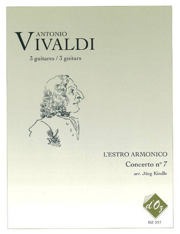 L'Estro Armonico, Concerto no 7, RV 567&nbsp;&nbsp;3 Guitars&nbsp;&nbsp;Partitur + Stimmen