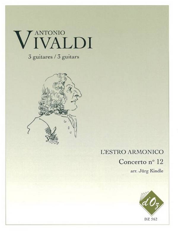L'Estro Armonico, Concerto no 12, RV 265&nbsp;&nbsp;3 Guitars&nbsp;&nbsp;Partitur + Stimmen