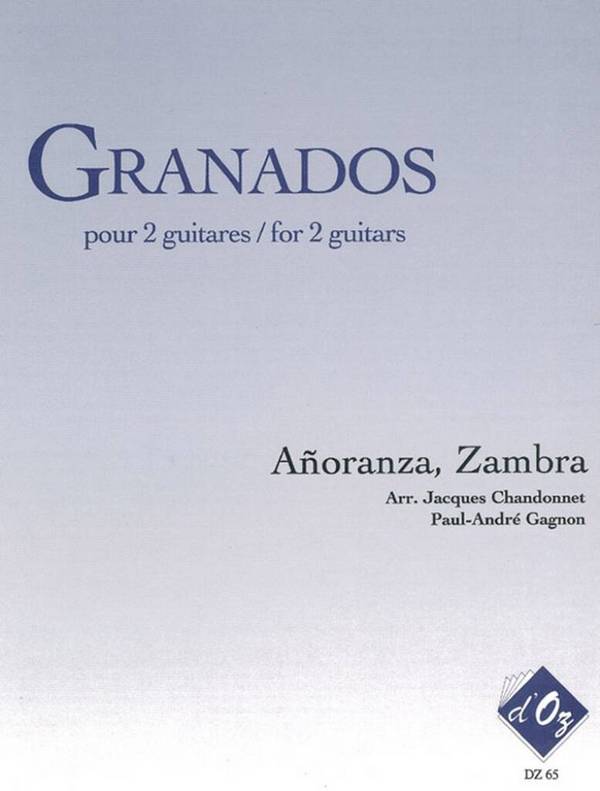Anoranza, Zambra&nbsp;&nbsp;2 Gitarren&nbsp;&nbsp;Buch