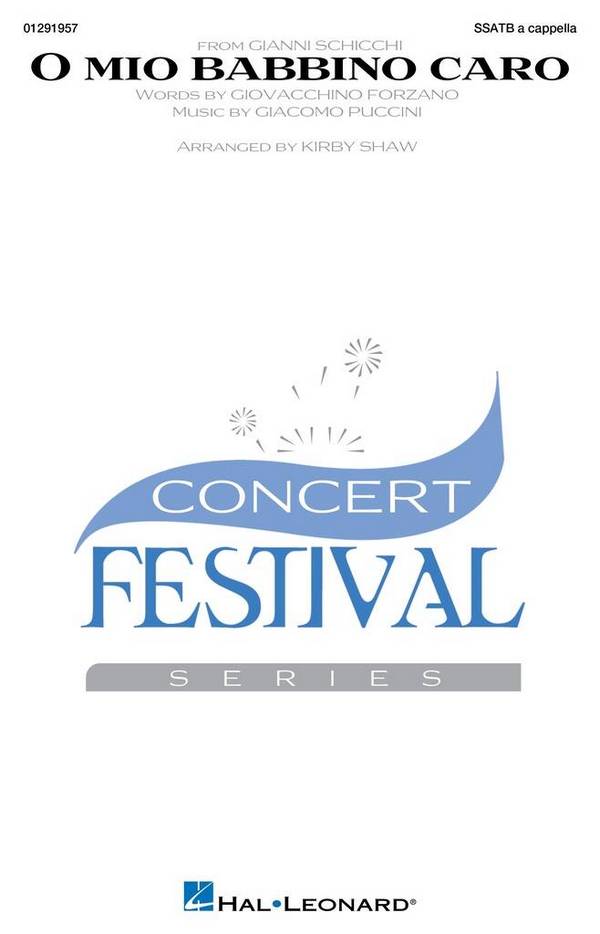 O mio babbino caro&nbsp;&nbsp;SSATB A Cappella&nbsp;&nbsp;Choral Score