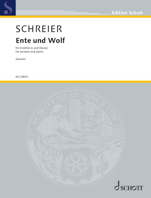 Ente und Wolf&nbsp;&nbsp;Erzähler*in und Klavier&nbsp;&nbsp;Einzelausgabe