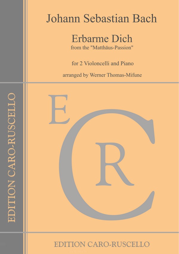 Erbarme Dich from the 'Matthäus-Passion'&nbsp;&nbsp;for 2 violoncelli and piano&nbsp;&nbsp;