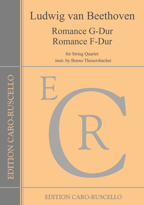 Romance G-Dur op.40 und Romance F-Dur op.50&nbsp;&nbsp;für Streichquartett&nbsp;&nbsp;Stimmen