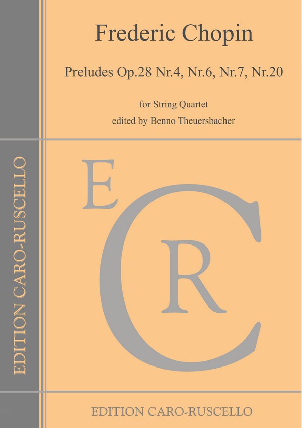 Preludes Op.28 Nr.4, Nr.6, Nr.7, Nr.20&nbsp;&nbsp;for string quartet&nbsp;&nbsp;parts