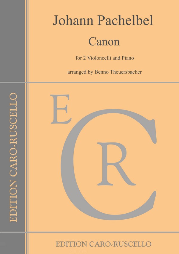 Canon  für 2 Violoncelli und Klavier  Klavierpartitur und Stimmen
