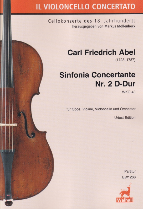 Sinfonia Concertante D-Dur Nr.2  für Oboe, Violine, Violoncello und Orchester  Partitur