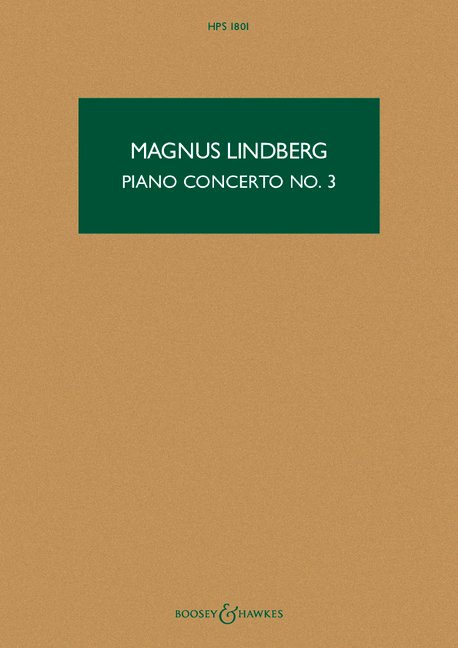 Piano Concerto No. 3&nbsp;&nbsp;für Klavier und Orchester&nbsp;&nbsp;Studienpartitur