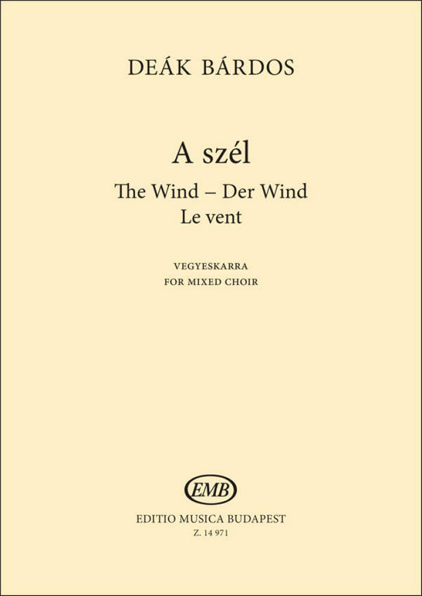 The Wind  SATB  Einzelstimme