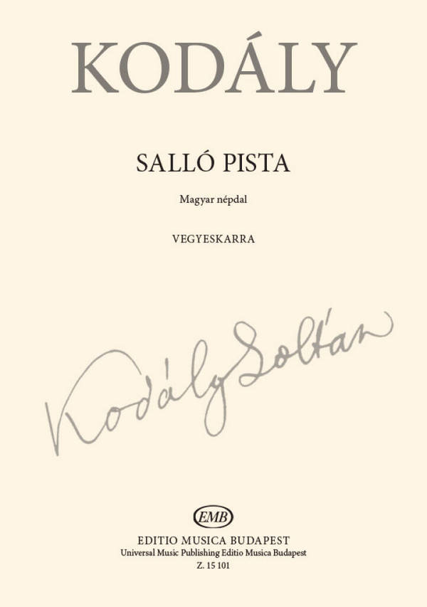 Salló Pista&nbsp;&nbsp;SATB&nbsp;&nbsp;Chorpartitur