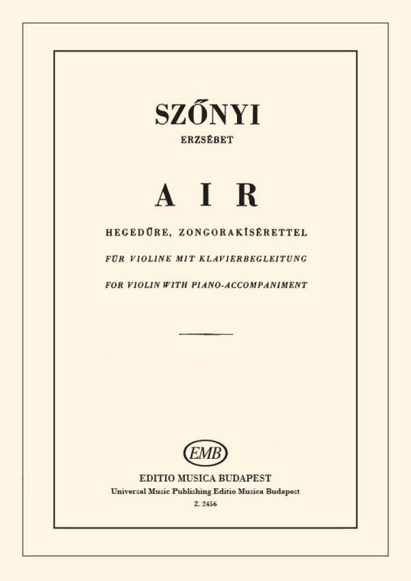 Air&nbsp;&nbsp;Violine und Klavier&nbsp;&nbsp;Buch