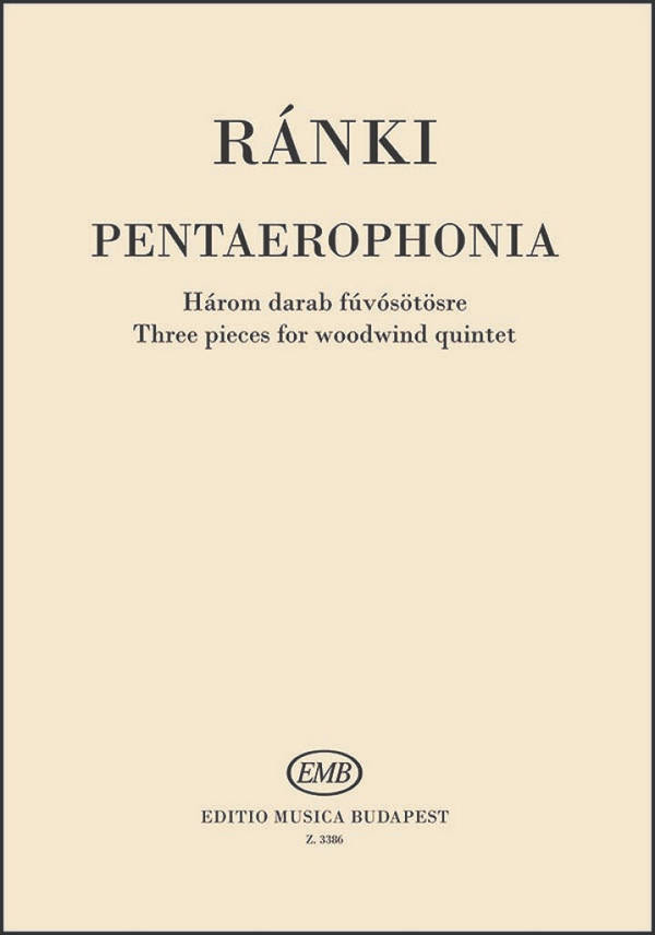 Pentaerophonia - 3 Stuecke  Bläserquintett  Buch