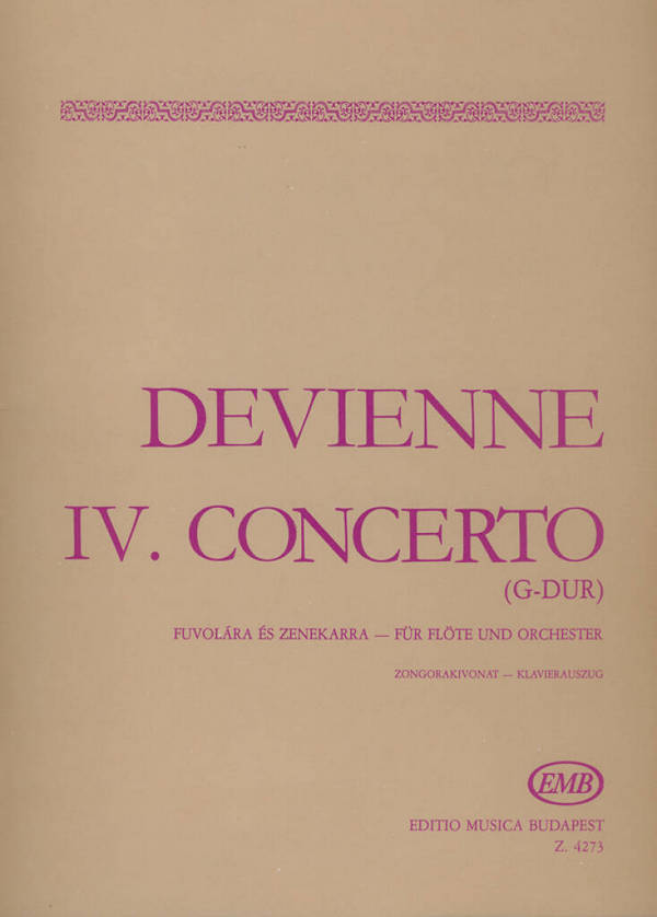 IV. Concerto G-Dur  Flöte und Klavier  Buch