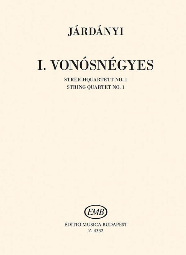 I. vonósnégyes&nbsp;&nbsp;Streichquartett&nbsp;&nbsp;Partitur