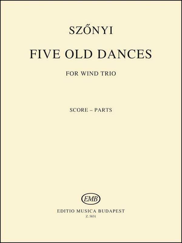 5 Alte Taenze&nbsp;&nbsp;Bläsertrio&nbsp;&nbsp;Buch