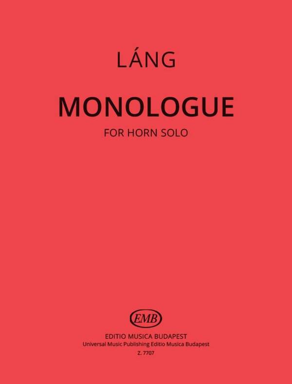 Monologue&nbsp;&nbsp;Horn&nbsp;&nbsp;Buch