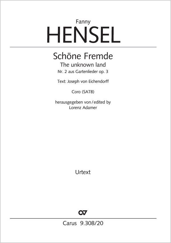 Schöne Fremde  Coro SATB  Partitur