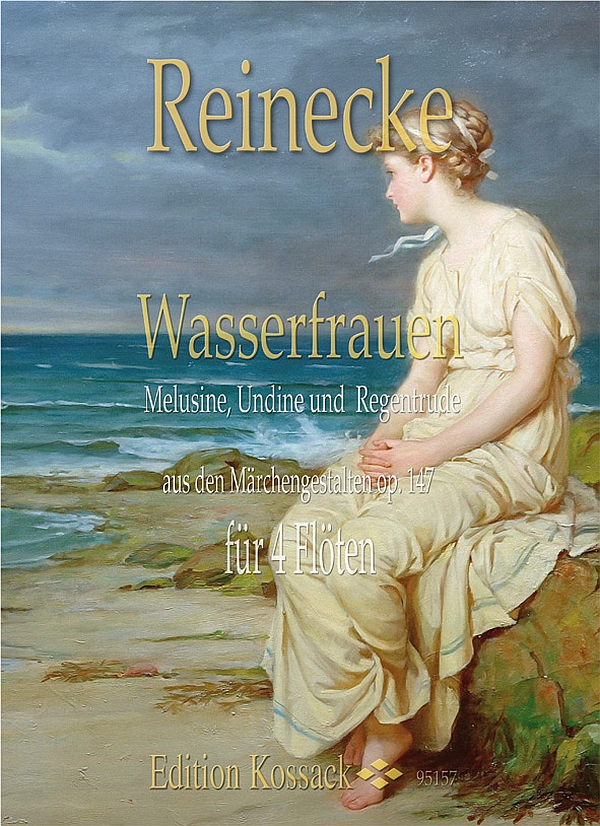 Wasserfrauen  für 4 Flöten   Partitur und Stimmen