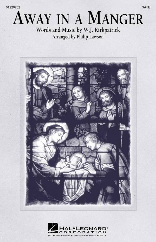 Away in a manger  for mixed chorus and piano  chorus score