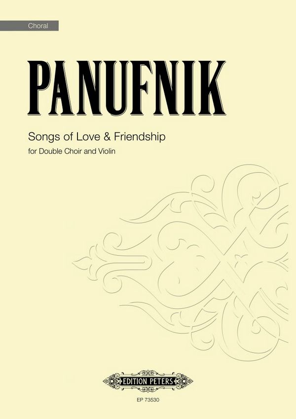 Songs of Love & Friendship&nbsp;&nbsp;Mixed Voices, Violin&nbsp;&nbsp;score and parts
