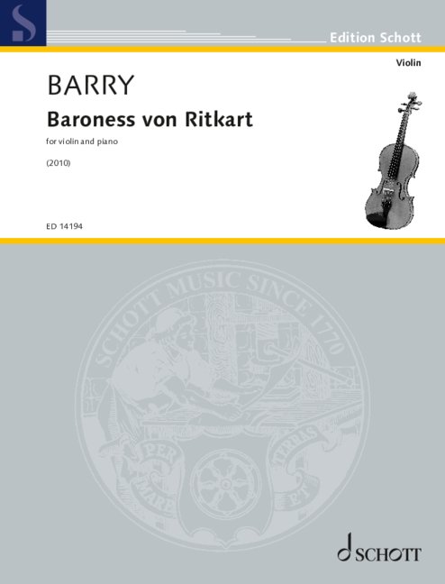 Baroness von Ritkart (2010)  für Violine und Klavier   