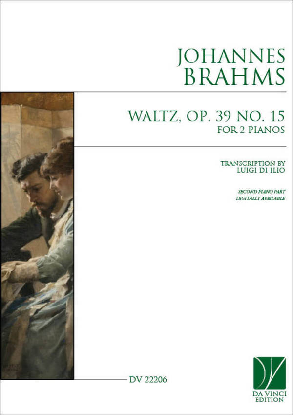 Waltz, Op. 39 No. 15, for 2 Pianos&nbsp;&nbsp;Piano Duet&nbsp;&nbsp;Book