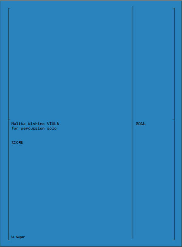 VIOLA&nbsp;&nbsp;Percussion&nbsp;&nbsp;Score