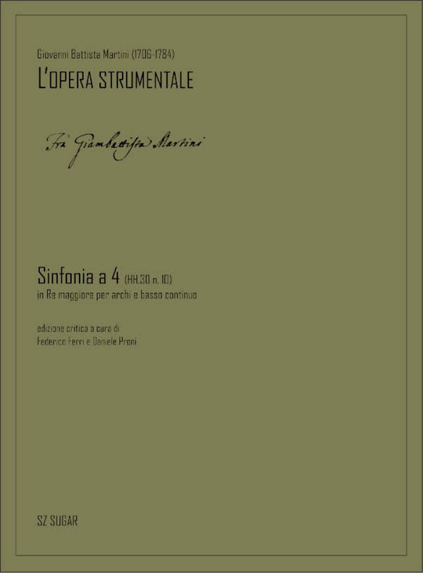 Sinfonia a 4 (HH.30 n. 10)  String Ensemble and Basso Continuo  Score