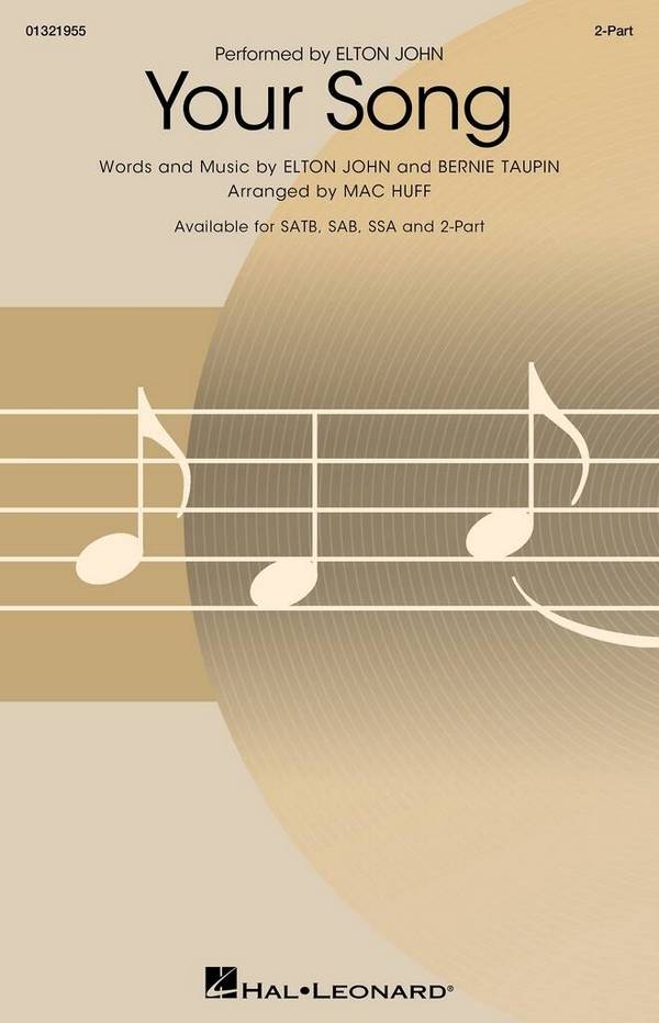 Your Song&nbsp;&nbsp;2-Part Choir&nbsp;&nbsp;Choral Score