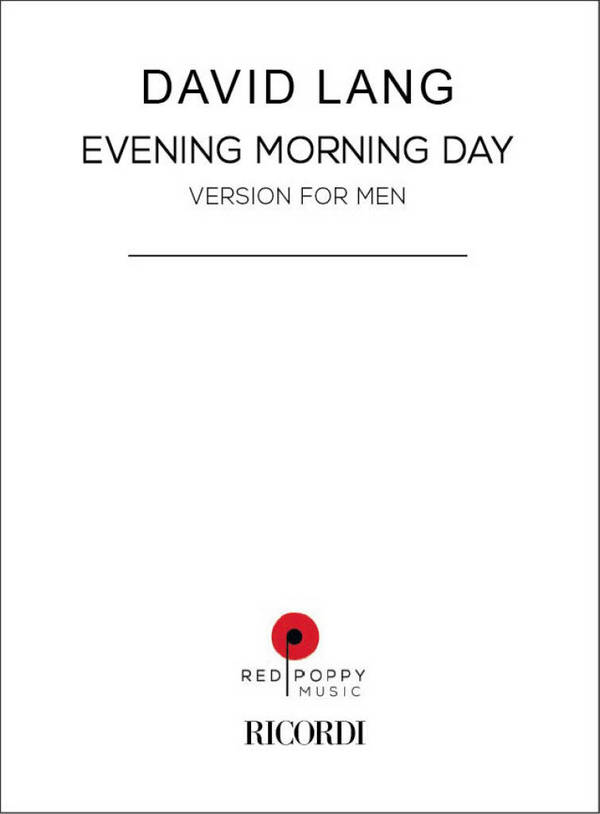 Evening morning day&nbsp;&nbsp;Men's Choir&nbsp;&nbsp;Book