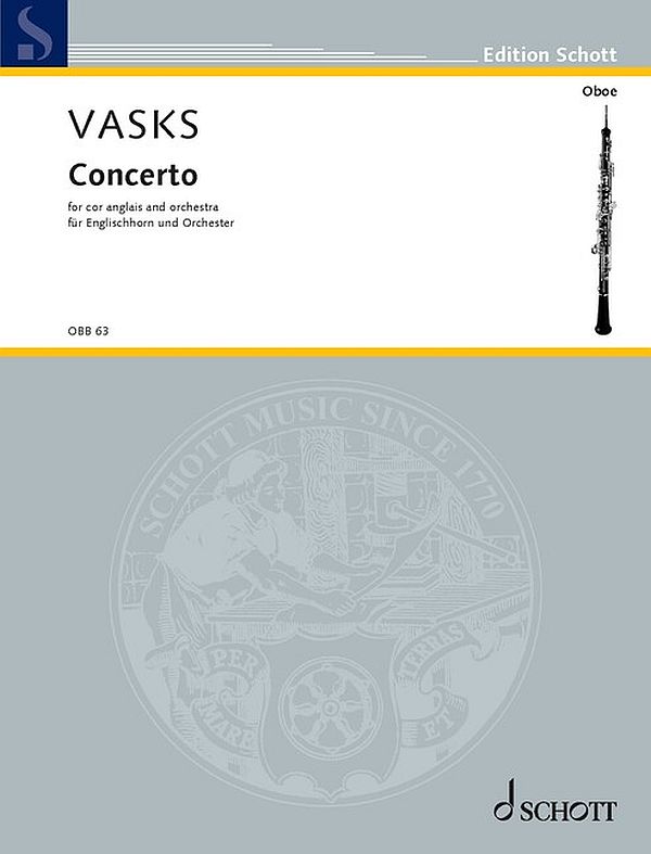 Concerto  for cor anglais and orchestra  piano reduction with solo part