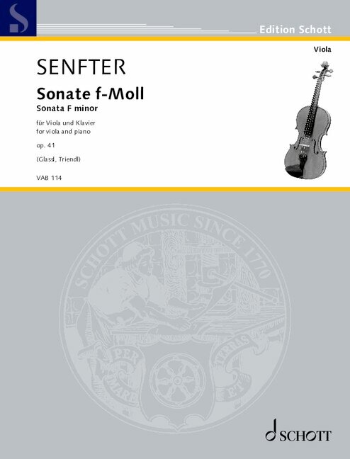 Sonate f-Moll Nr. 1 op. 41  für Viola und Klavier  