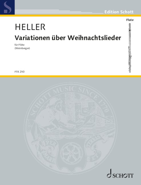 Variationen über Weihnachtslieder  für Flöte (Blockflöte) solo  