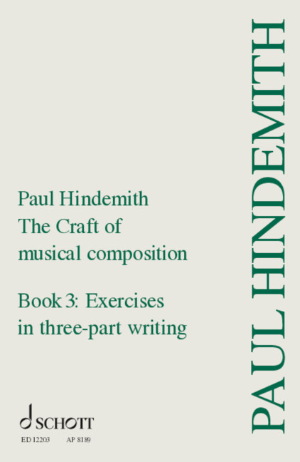 The Craft of Musical Composition Vol. 3&nbsp;&nbsp;Exercises in three-part writing (en)&nbsp;&nbsp;Softcover 