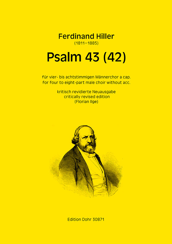 Psalm 43 (42) op. 181  für vier- bis achtstimmigen Männerchor und Klavier  Partitur/Chorpartitur