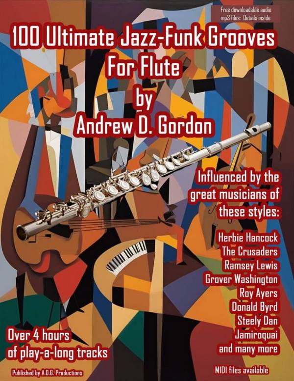 100 Ultimate Jazz-Funk Grooves for Flute&nbsp;&nbsp;Flute&nbsp;&nbsp;Book & Audio-Online