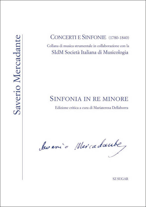 Sinfonia in re minore  Chamber Ensemble  Book