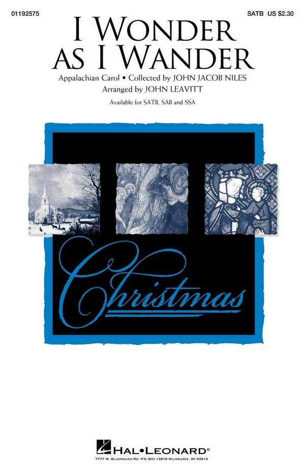 I Wonder as I Wander&nbsp;&nbsp;SATB&nbsp;&nbsp;Choral Score