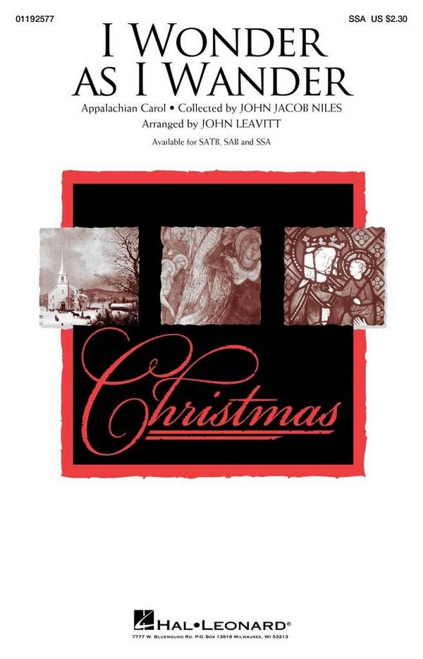 I Wonder as I Wander&nbsp;&nbsp;SSA&nbsp;&nbsp;Choral Score